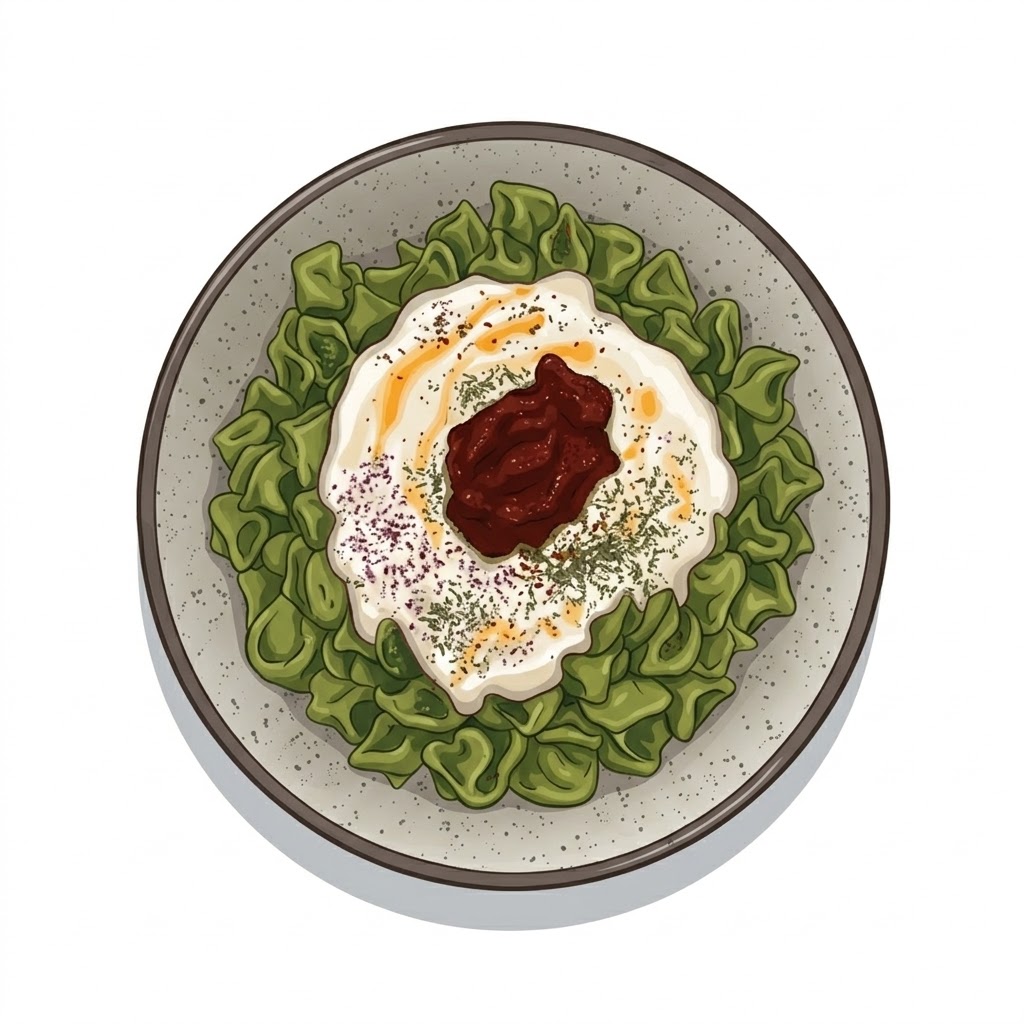Spinat Käse Manti
