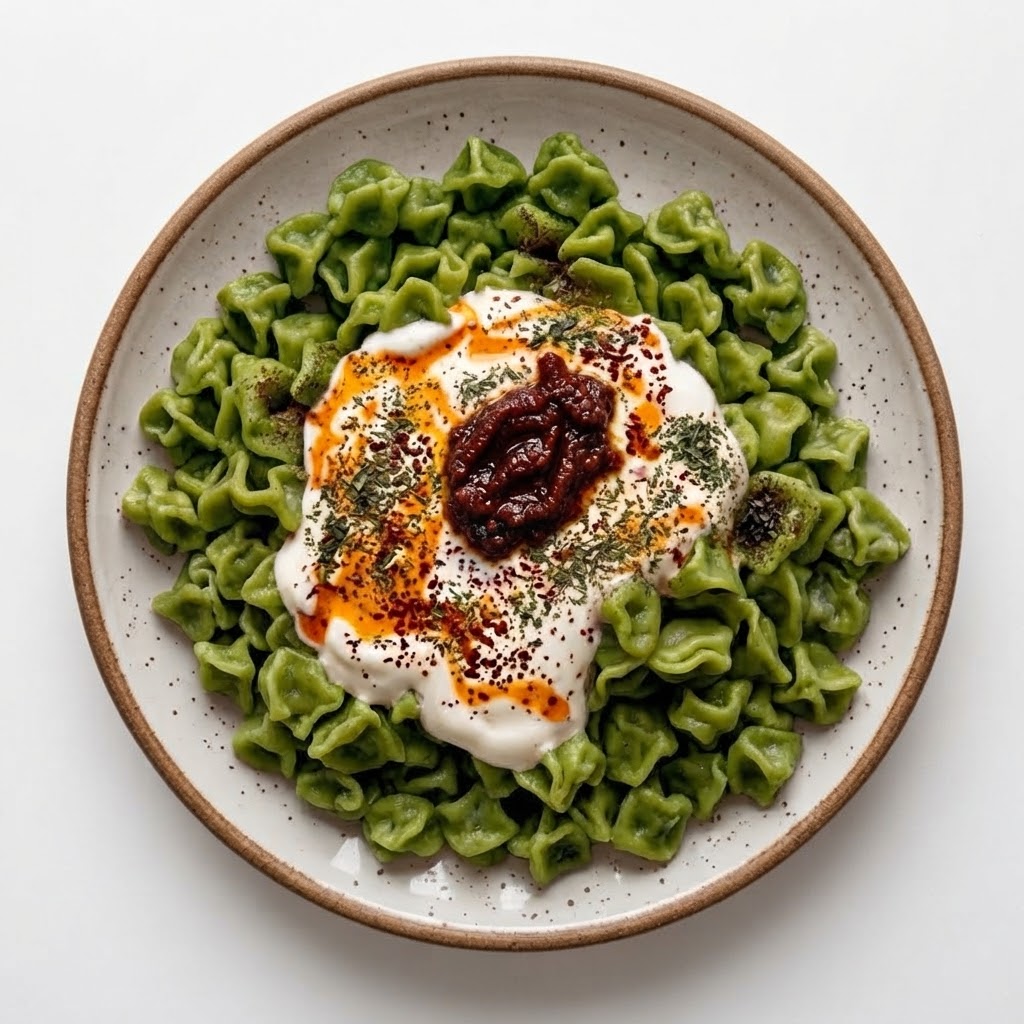 Spinat Käse Manti